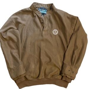 Zero Restriction 1/4 Snap Micro Suede Pete Dye Golf Club Pullover Medium NWOT